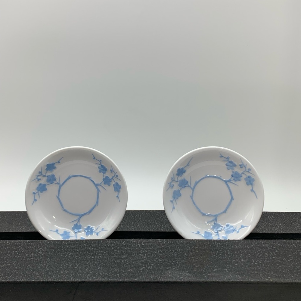 Spode Blanche de Chine Demitasse Antique Espresso Teacup Replacement Saucers Set